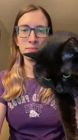 The delivery was a little late today. #blackcat #floof #catsoftiktok 