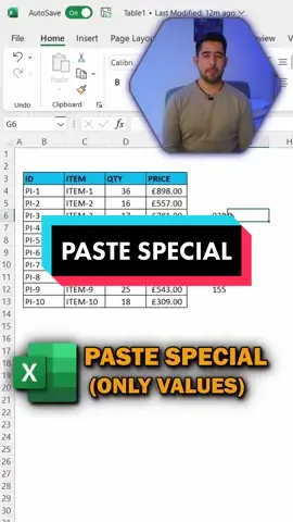 EXCEL Paste Special Tip #excel #tipsexcel #excel_learning #learnexcel #spreadsheets #spreadsheet #excelfunctions #excelshorts #exceltutorial #excelhacks #exceltips 