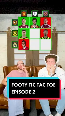 Football tic tac toe episode 2 👀⚽️ #Soccer #PremierLeague 