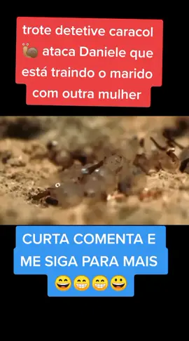 #trote detetive caracol 🐌 ataca Daniele que está traindo o marido com outra mulher😆😄😁😁