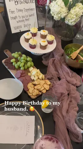 Brought the restaurant experience home for his birthday! 🎈