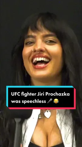 Jiri Prochazka was speechless 😂 Full interview on my YT @ NinaDrama 💪🏻 #UFC #jiriprochazka #comedy #mma #jiujitsu #ninadrama 