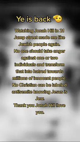 Ye is back 🫡 #fyp #trend #viral #kanye #ye #kanyewest #jonahhill #21jumpstreet 