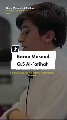 Baraa Masoud - Al-Fatihah Sumber : Baraa Masoud #alfatihah #quranrecitation 