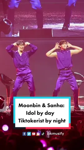 ASTRO’s duo, Moonbin & Sanha does the ‘See Tinh’ tiktok dance on their 1st Fan Con Tour in Manila!  #DIFFUSIONinMNL #ASTRO #MOONBIN #SANHA #2023_MOONBIN_SANHA_FANCON