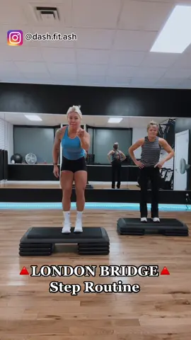 🔺London Bridge🔺 #stepcardio #cardioworkout #fitnessinstructor #groupfitnessinstructor #funworkout #cardiochallenge 
