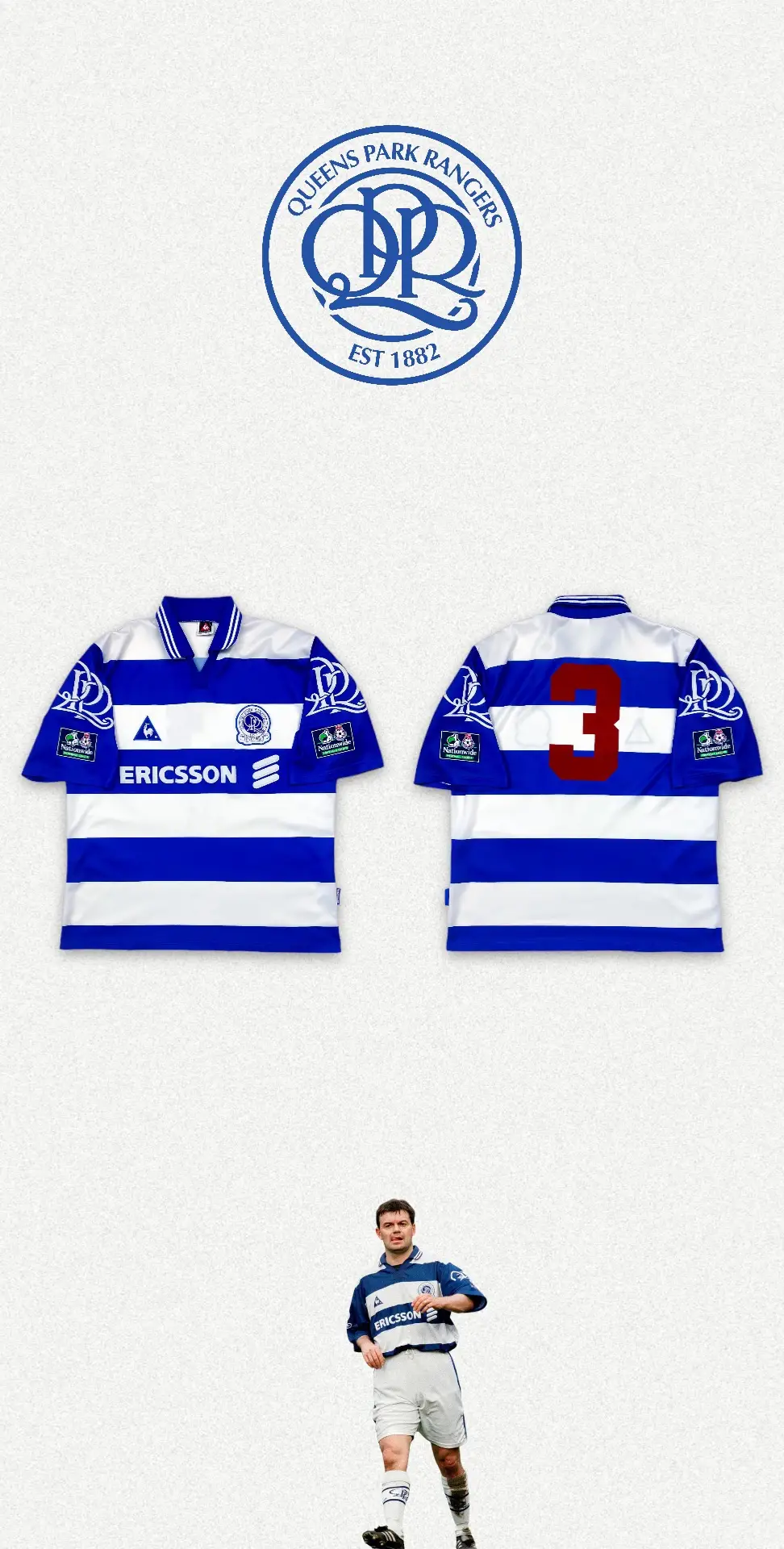 Kits Thru Pics: Queens Park Rangers 1997/98 Home, Number 3 #Soccer #soccerjersey #soccerjerseys #football #footballshirt #footballshirtcollection #footballshirts #footballshirtvintage #footballshirtcollector #classicfootballshirts 