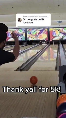 Replying to @lov3.uriel35 Watching the count go from 4999 to 5000 🤣 #bowling #5k #bowlersoftiktok #bowltok #viral #fyp 