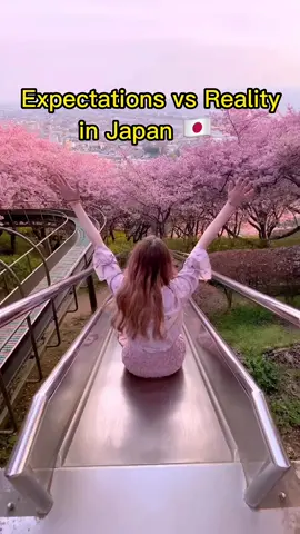Expectations vs Reality in Japan 🇯🇵  #japan #cherryblossom #hanami #expectationvreality 