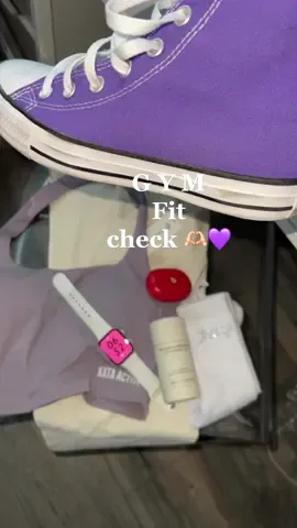 💜 🚀 🥵 Gym Fit Check 🔥 #gymfits #cherifit #kataactive #converseallstar #fyp 