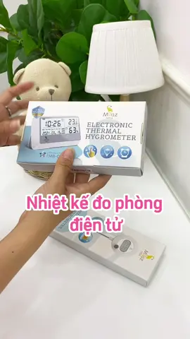 Nhiệt kế đo nhiệt độ - độ ẩm phòng #moaz #mevabecantho #combodisinh #nhacuagao❤️ #nhacuagao #nhacuagao #tiệndung #tronbodisinh #chinhhang 