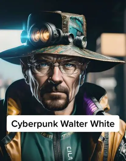 Imagine cyberpunk Walter White #breakingbad #cyberpunk #digitalart #midjourney #midjourneyart #fy #fyp #foryou #viral 