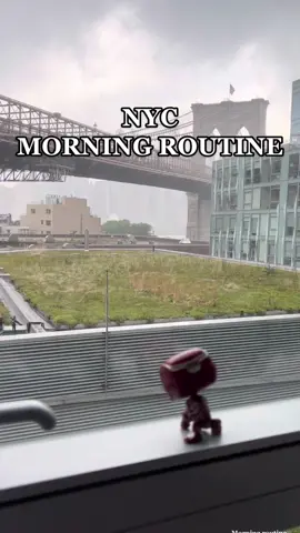 My morning routine in nyc. #grwm #grwmroutine #nyc #blackgirltiktok #desitiktok