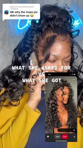 Replying to @crownedluxuriess What she asked for vs what she got series 🤍#fyp #foryou #dmvfrontals #wiginstall #dmvhairstylist#halfuphalfdown #foryoupage #wigtok #viral #trending #frontal #hustonhairstylist #inspo 