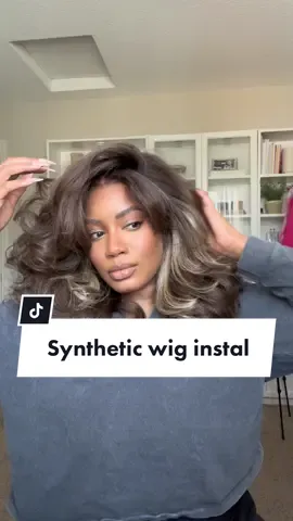 Customizing this synthetic wig  #latishawig from #sensationnalwig ! Linked in my LTK 💕 