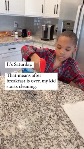 Do your kids help with the cleaning at home? #homeschoollife #cleaningup #homeschoolersoftiktok #saturdayvibes 