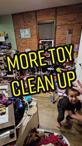 Another day another toy clean up 😅 kids are always making a dang mess 😂😂 #decluttering #mess #CleanTok #cleaningtiktok #cleaning #toddlers #toys #toycleanup 