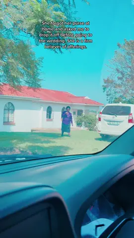 My money never goes to church without her offering money 😊. I had to drop off her wallet cause she forgot it at home, she is a firm believer of offering 🤞🏽 #mom #rural #village #villagegirl #motheranddautghter 
