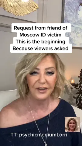 #fyp #idaho4 #idaho4update  #idahomurdervictim #psychic #psychicmedium #psychicmediumlorri #needtoknow #mediumship #messagesfromheaven #spiritualriktok #spiritworld #spirits #spiritualmessages #evidentialmedium #evidentialmediahip #freepsychicreadings #talkingwithspirit #spirits #intuitivereadings #medicalpsychic 