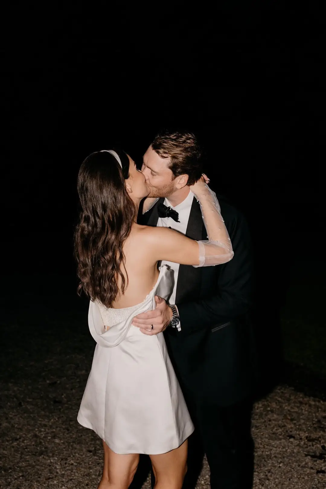 Reception dress of dreams! Our beautiful bride Steph in her Miranda Mini. Seeing brides in ASTON will never get old #sydneybridaldesigner #weddinginspo #australianbridaldesigner #receptiondress #elopement #weddingdressshopping #bridalgowns #miniweddingdress #minireceptiondress 