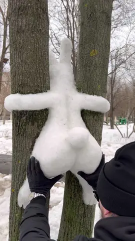Не такой красивый, но по прежнему милый #snowbunny #bunny #snowman #твойкот 