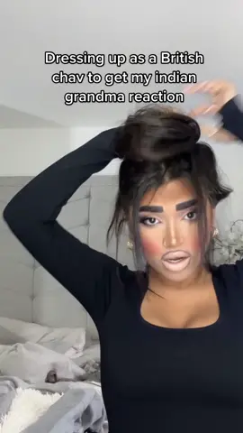 Pranking my grandma #chav #makeup 