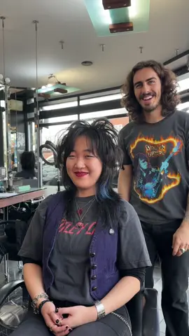 How to cut an 80’s Rock N Roll haircut ✂️ #fyp #80shair #hairmetal #motleycrue #80smusic 