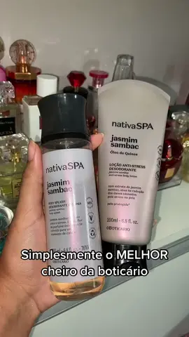 MINHA opinião! Sou completamente apaixonada por essa linha #jasminsambac #boticario #hidratante #bodysplash #perfume #cheirosa #compras #nativaspa #fy @oboticario 