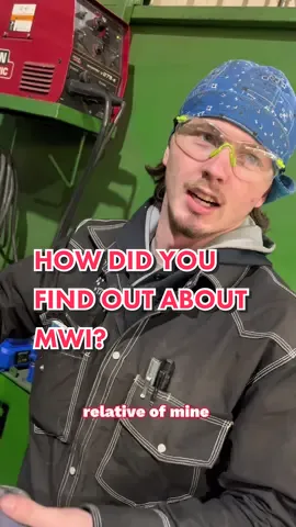 How did our student hear about MWI?  #school #mwi #wordofmouth #weldertraining #welding #missouri #weldingcareer#migwelding #welder #1776workwear #trades #tradeschool #missouri #weldingskills #careerchange