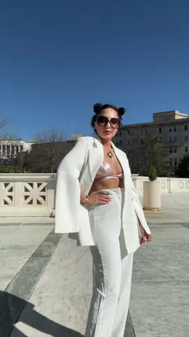 Shein Spring Sale 🌷  - Todays Outfit: All white Blazer & Pants Set with a Pop of Color  [ 12746047 ] 🌷 don’t forget to use my code [ nuriastyles15).  It's an extra 15% off any purchase until Mar. 13th - April 3 #styleinspo #fashiontiktok #styketiktok #thenuriarose   