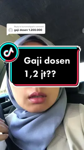 Replying to @kumenwligqd seputar gaji dosen di Indonesia