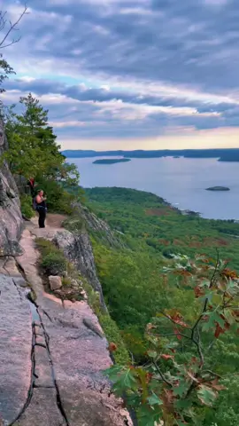 Would you hike this trail?🌲🥾💚 #Hiking #nature #Outdoors #nationalpark #acadia #maine #naturevibes #hike #travel #naturelover #foryou #acadia #fyp 