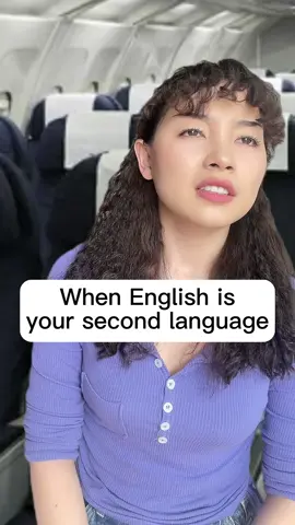 When English is your second language, taking an airplane be like #english #secondlanguage #funny