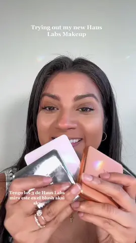 I love Haus Labs ✨ I had to get all three! The Haus Labs blush is my favorite in this color it looks great on my skin tone and the package is gorgeous they all have a mirror so its great so you can take in your purse!  #hauslabsbyladygaga #hauslabsblushes #hauslabsblush #hauslabshighlighter #hauslabsbronzer #hauslabs 