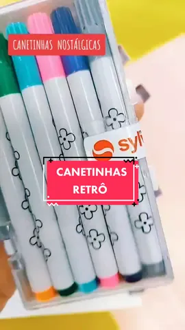 Esse kit de canetinhas marcou muitas infâncias né?! 🤩 #canetas #sylvapen #papelaria #papelariafofa #papelariacriativa #fy #domjaimepapelaria 