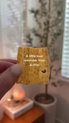 POV | you’re having a down day and you open up the Sunchips bag and this is the first chip 🥰 Should i sell it on ebay for $100,000? 😂 #foryou #sunchips #heartfood #weirdchip #makemerichandfamous 