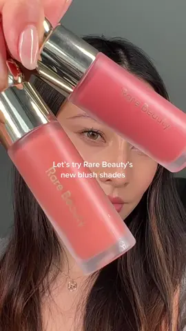 Which shade do you like better? #rarebeauty #softpinchliquidblush #blush #selenagomez @Selena Gomez @Rare Beauty 