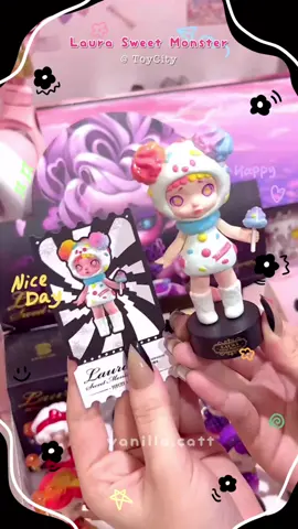 กล่องสุ่ม Laura Sweet Monster จาก @toycityglobal, How cyuteeeee!🩷🩵💜 #asmr #unboxing #blindbox 