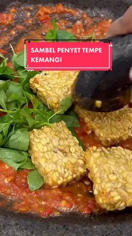 Ide menu sahur enak banget sambel penyet tempe kemangi 😍🥰😭 #sambalpenyet #tempepenyet #tempepenyetkemangi 