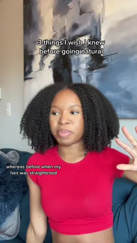 3 things i wish i knew before going natural. #naturalhair #naturalhaircare #blackgirltiktok #naturalhair #curlyhair 