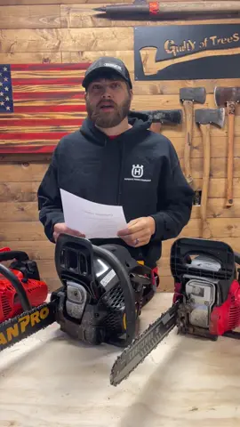 Chainsaw winners! #4. Chainsaw Chainsaw Aaron LaSalle PA #3. Poulan Pro Marshal Blevins CA #2. Craftsman S165 Dylan Diamond RI #1 Stihl 194t Ben Pardue NC Thanks everybody who entered!