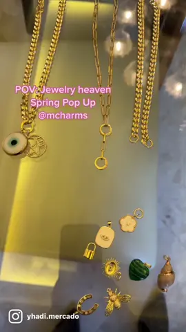 Jewelry that makes you look @mcharms_  Spring Collection pop up.  Check out the new collection online and use my code YHADI for a discount on purchase.  #jewelry #handmadejewelry #springjewelry #jewelrydesign #springtrends #jewelryaddict #jewlerydesigner #90saesthetic #cleangirlaesthetic #cleangirlmakeup #frenchgirlstyle #StuckInPringles 