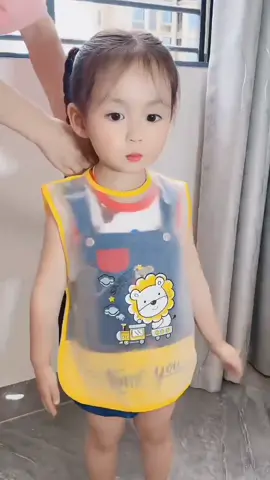 0-3 YRS OLD Baby Short Sleeve Waterproof Feeding Bib Baby Bib Messy Play Bib Kalis Air Bib Kanak-Kanak#Bib bayi#Boleh dibasuh dengan air#Menghalang noda