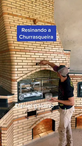 Resina na churrasqueira #resina #churraqueiragourmet @galdino galdino @galdino galdino 
