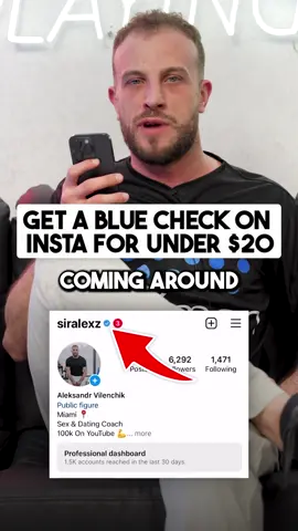 How To Get A Blue Check Mark On Instagram For Under $20 #fyp #fypシ #redpillnation #adviceforguys #pickup #dating #datingadviceformen #datingadvice #datingtips #instagram #instagramtips #socialhacks 