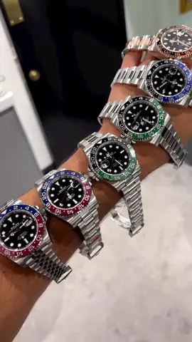 Which one is your favourite 😋?! #Rolexclubwatch #Rolex #Swiss #Watches #Unboxing #Batman #Batgirl #Pepsi #GMT 