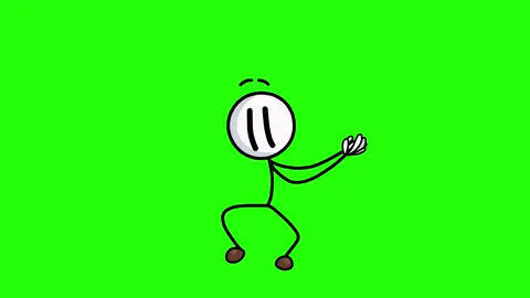 Henry stickman distraction dance green screen (4k) 