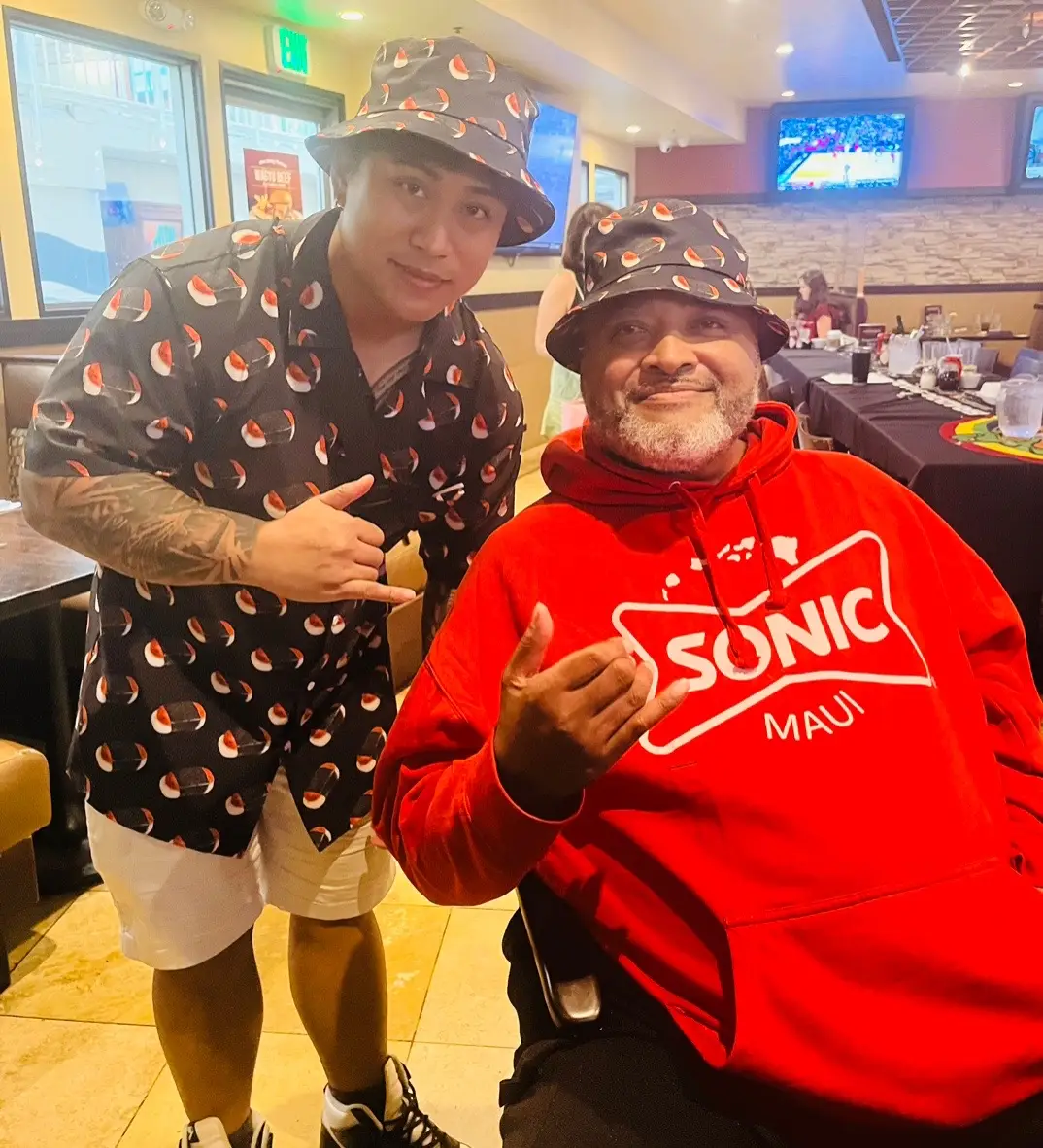 Music legend Fiji said he loves my spam musubi hat  so I had to hookem up 🤙 You can get your #SpamPapi hat @ KingKeNNySlay.com #hawaii #oahu #oahuhawaii #spam #spammusubi 