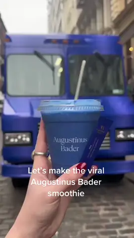 The secret behind our Bader Blue smoothie 💙 #augustinusbader #skinsupplement #skincare #nycpopup 