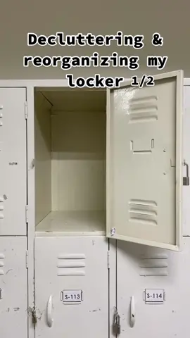 rare video of me cleaning up my locker so I can have more space 1/2.  3rd term pls be güd to me 🥹  tryna get some spaces so I can put more dental mats 😂🤦🏻‍♀️   #NUMOA #studentista #fyp #foryoupage #dentistry 